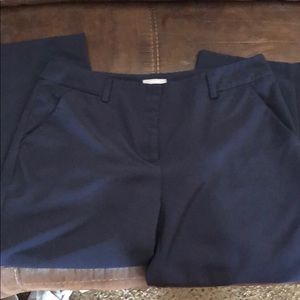 Navy crop dress pants